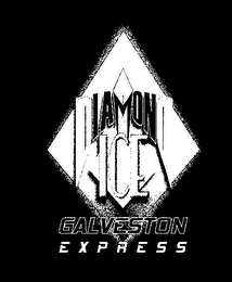 DIAMOND ICE GALVESTON EXPRESS logo