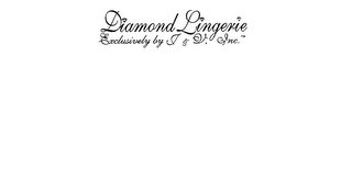 DIAMOND LINGERIE EXCLUSIVELY BY J & V, INC. logo