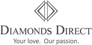 DIAMONDS DIRECT YOUR LOVE. OUR PASSION. logo
