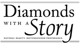 DIAMONDS WITH A STORY NATURAL BEAUTY. DISTINGUISHED PROVENANCE. logo