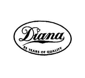 DIANA 55 YEARS OF QUALITY logo