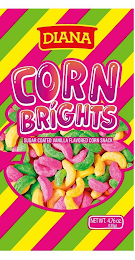 DIANA CORNBRIGHTS SUGAR COATED VANILLA FLAVORED CORN SNACK NETWT. 4.76 OZ (135G) logo