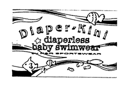DIAPER-KINI DIAPERLESS BABY SWIMWEAR BY K&R SPORTSWEAR logo