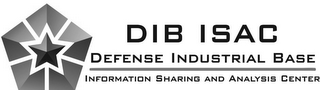 DIB ISAC DEFENSE INDUSTRIAL BASE INFORMATION SHARING AND ANALYSIS CENTER logo