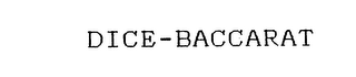 DICE-BACCARAT logo