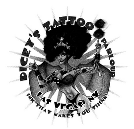 DICEY'S TATTOO PARLOUR LAS VEGAS NV INK THAT MAKES YOU THINK! logo