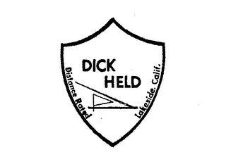 DICK HELD DISTANCE RATED LAKESIDE, CALIF. logo