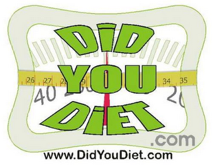 DID YOU DIET.COM WWW.DIDYOUDIET.COM logo