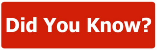 DID YOU KNOW? logo
