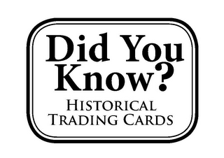 DID YOU KNOW? HISTORICAL TRADING CARDS logo