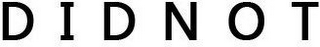 DIDNOT logo