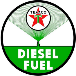 DIESEL FUEL TEXACO T logo