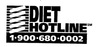 DIET HOTLINE 1-900-680-0002 logo