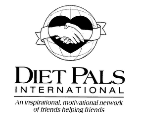 DIET PALS INTERNATIONAL AN INSPIRATIONAL, MOTIVATIONAL NETWORK OF FRIENDS HELPING FRIENDS logo