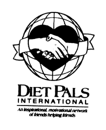 DIET PALS INTERNATIONAL AN INSPIRATIONAL. MOTIVATIONAL NETWORK OF FRIENDS HELPING FRIENDS logo