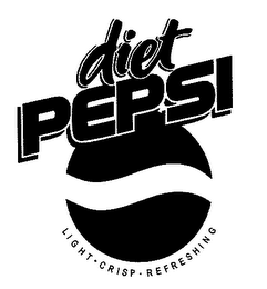 DIET PEPSI LIGHT CRISP REFRESHING logo