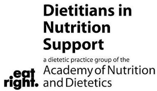 DIETITIANS IN NUTRITION SUPPORT A DIETETIC PRACTICE GROUP OF THE ACADEMY OF NUTRITION AND DIETETICS EAT RIGHT. logo