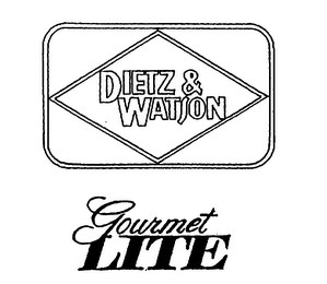 DIETZ & WATSON GOURMET LITE logo