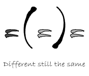 =(=)= DIFFERENT STILL THE SAME logo