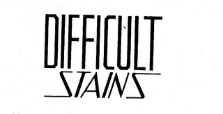 DIFFICULT STAINS logo