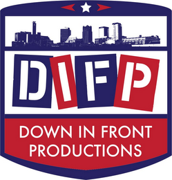 DIFP DOWN IN FRONT PRODUCTIONS logo