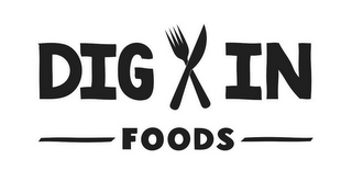 DIG IN FOODS logo