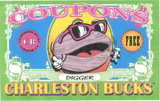 "DIGGER" ¢OUPON$, CHARLESTON BUCKS FREE logo