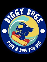 DIGGY DOGS FIND A DOG YOU DIG logo