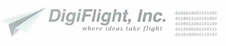 DIGIFLIGHT, INC. WHERE IDEAS TAKE FLIGHT logo