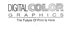 DIGITAL COLOR GRAPHICS THE FUTURE OF PRINT IS HERE logo