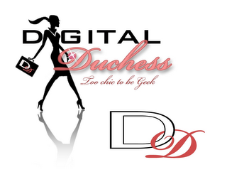 DIGITAL DUCHESS TOO CHIC TO BE GEEK DD DD logo