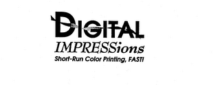 DIGITAL IMPRESSIONS SHORT-RUN COLOR PRINTING, FAST! logo
