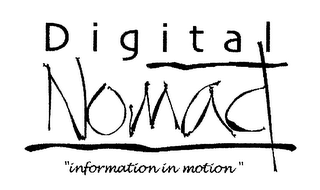 DIGITAL NOMAD "INFORMATION IN MOTION" logo