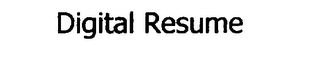 DIGITAL RESUME logo