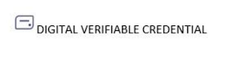 DIGITAL VERIFIABLE CREDENTIAL logo