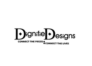 DIGNIFIEDESIGNS CONNECT THE PIECES : CONNECT THE LIVES logo