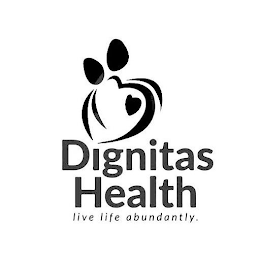 DIGNITAS HEALTH LIVE LIFE ABUNDANTLY. logo