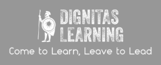 DIGNITAS LEARNING COME TO LEARN, LEAVE TO LEAD logo