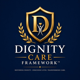 DIGNITY CARE FRAMEWORK: RESTORING DIGNITY. ENRICHING LIVES. TRANSFORMING CARE. logo