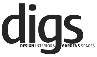 DIGS DESIGN INTERIORS GARDENS SPACES logo