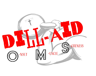 DILL-AID O-NSET M-USCLE S-ORENESS logo