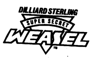 DILLIARD STERLING SUPER SECRET WEASEL logo