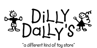 DILLY DALLY'S "A DIFFERENT KIND OF TOY STORE" logo