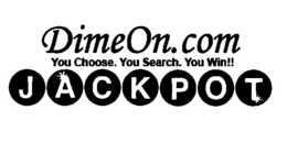 DIMEON.COM YOU CHOOSE. YOU SEARCH. YOU WIN!! JACKPOT logo