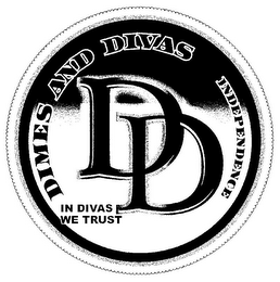 DIMES AND DIVAS IN DIVAS WE TRUST INDEPENDENCE DD logo