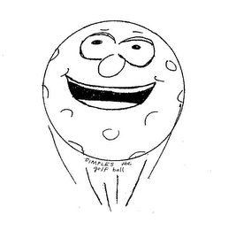 DIMPLES THE GOLF BALL logo
