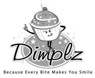 DIMPLZ BECAUSE EVERY BITE MAKES YOU SMILE logo