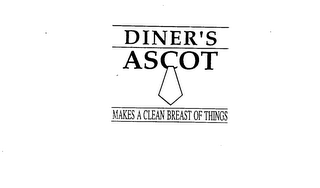 DINER'S ASCOT MAKES A CLEAN BREAST OF THINGS logo