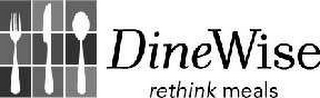DINEWISE RETHINK MEALS logo