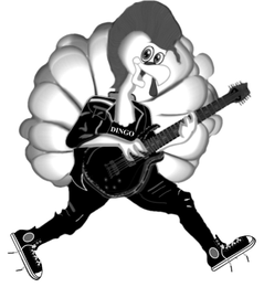 DINGO THE GUITAR-PLAYING TURKEY logo
